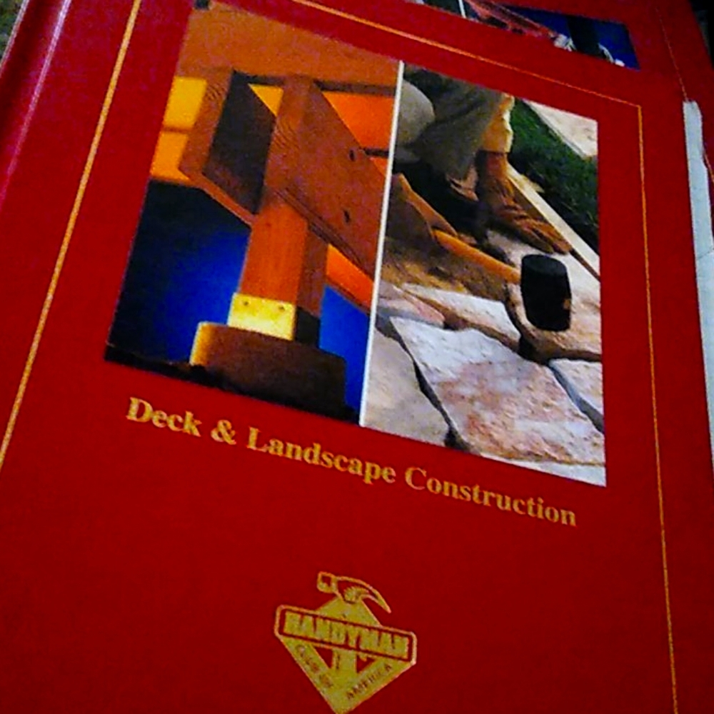 Hardback book on deck and landscape construction